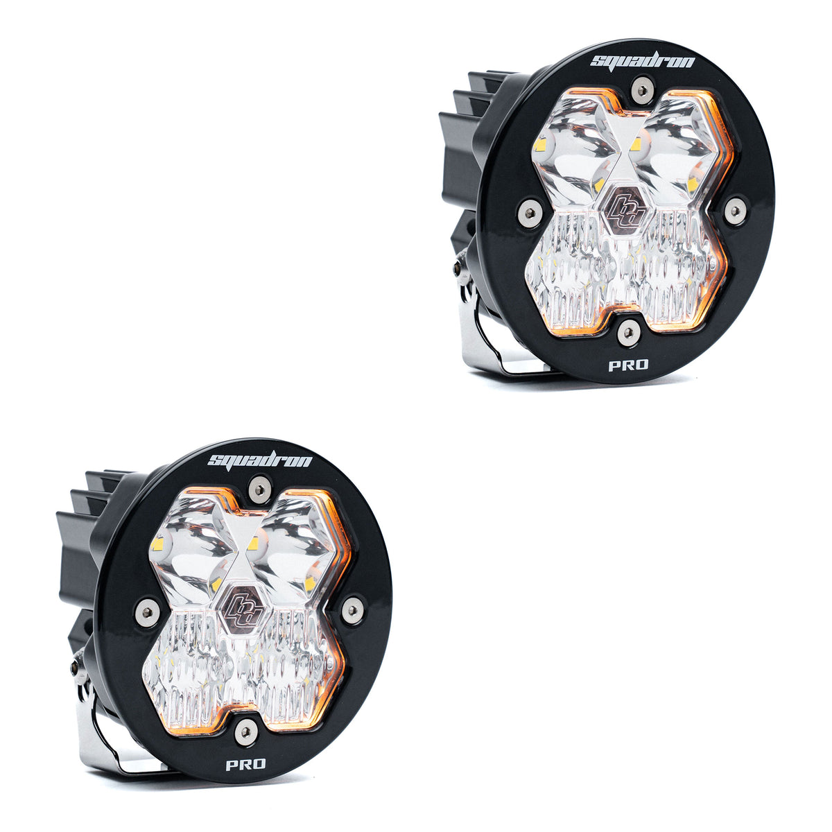 Baja Designs Squadron-R 2.0 Pro Black LED Auxiliary Light Pod Pair - Universal