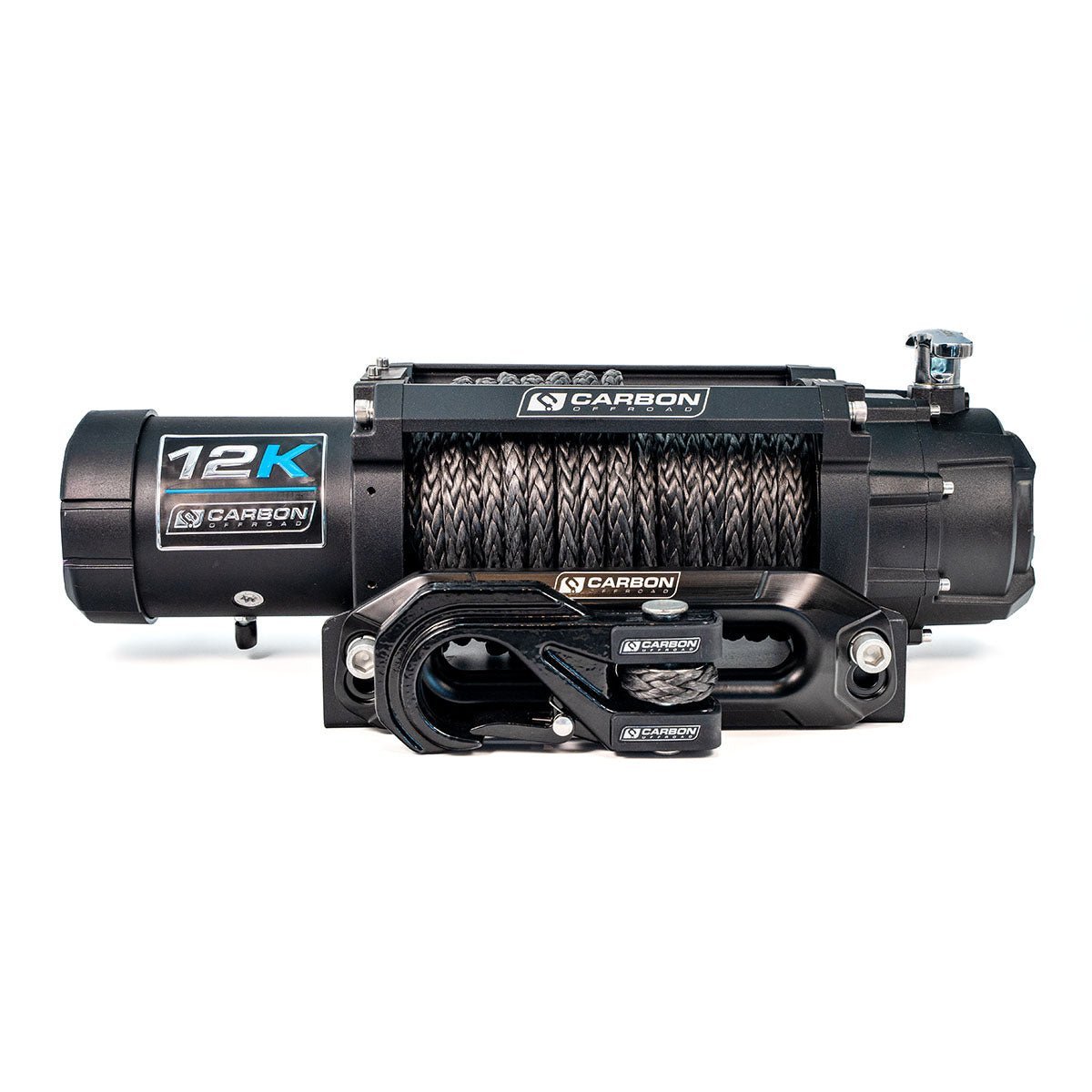Carbon 12K V3X 12000lb winch with MegaPro hook, image 1