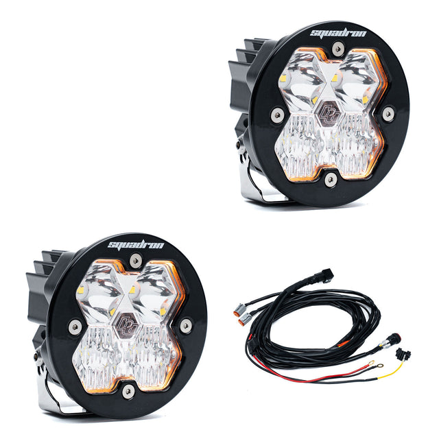 Baja Designs Squadron-R 2.0 Sport Black LED Auxiliary Light Pod Pair - Universal