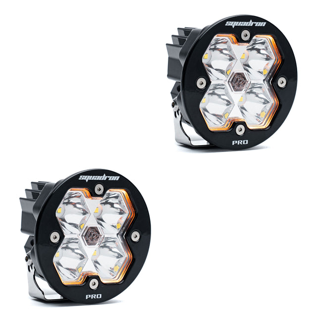 Baja Designs Squadron-R 2.0 Pro Black LED Auxiliary Light Pod Pair - Universal