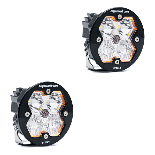 Baja Designs Squadron-R 2.0 Pro Black LED Auxiliary Light Pod Pair - Universal