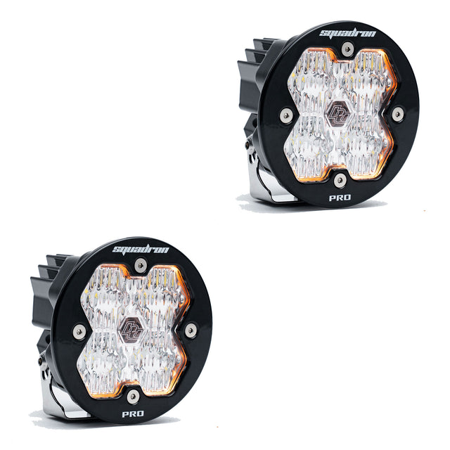 Baja Designs Squadron-R 2.0 Pro Black LED Auxiliary Light Pod Pair - Universal