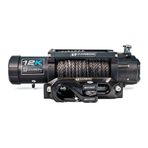 Carbon 12K V3X 12000lb winch with MegaPro hook, image 1