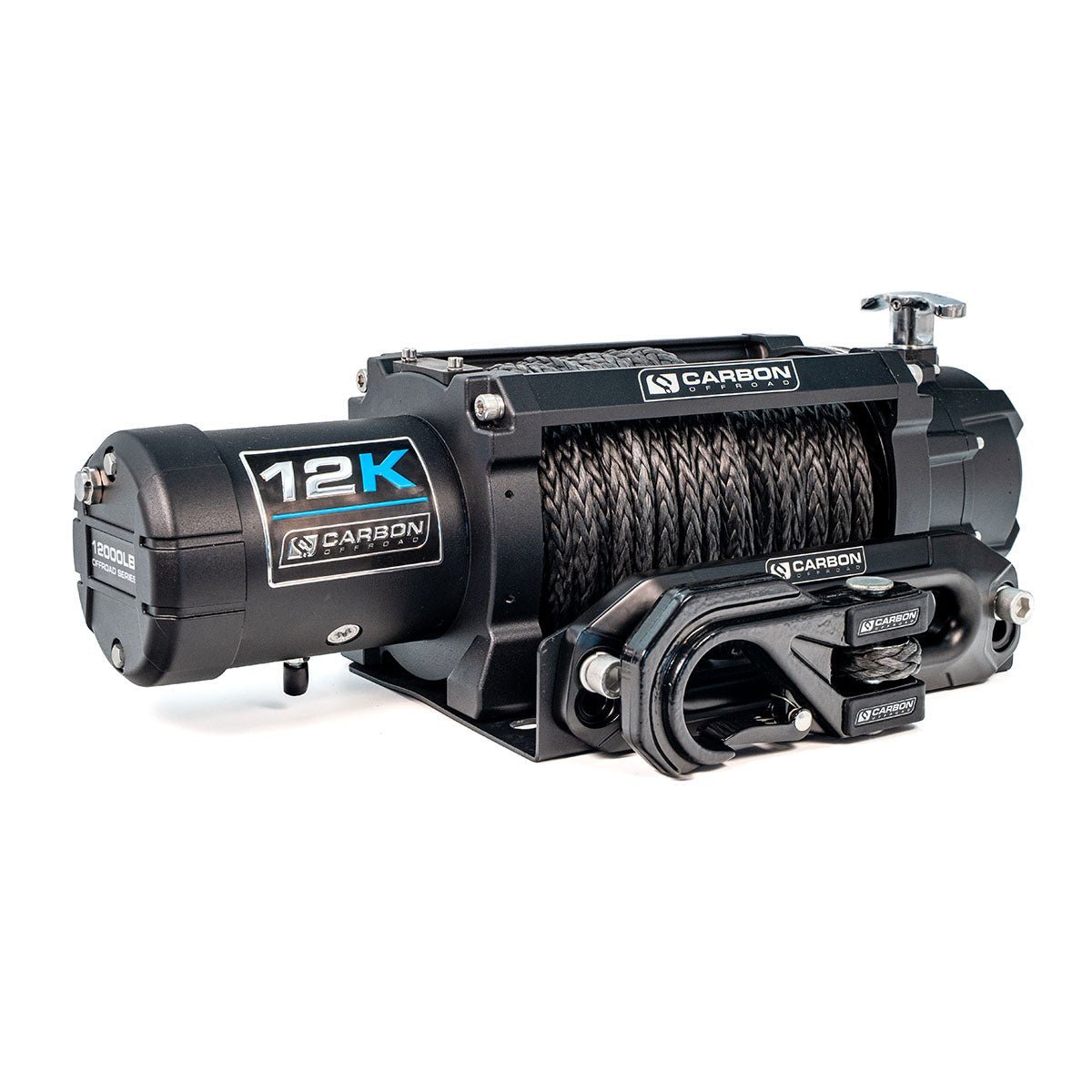 Carbon 12K V3X 12000lb winch with MegaPro hook, image 2