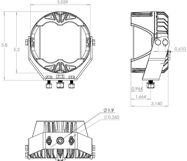 LP4 PRO LED AUXILIARY LIGHT POD - UNIVERSAL