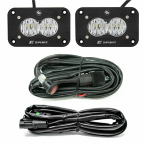 S2 Sport Black Flush Mount LED Light Pod Reverse Kit - Universal, view 3