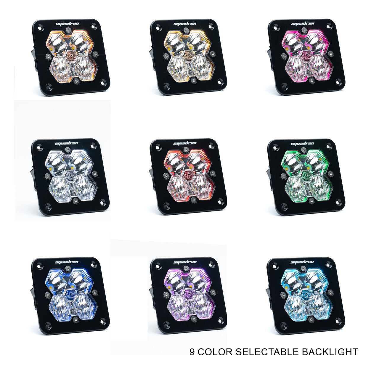Squadron 2.0 Sport Black Flush Mount LED Auxiliary Light Pod - Universal, view 6